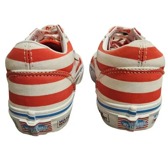 Vans X Where's Waldo International Stripes Old Skool Kids Sneakers Shoes 1.5 - Picture 7 of 14